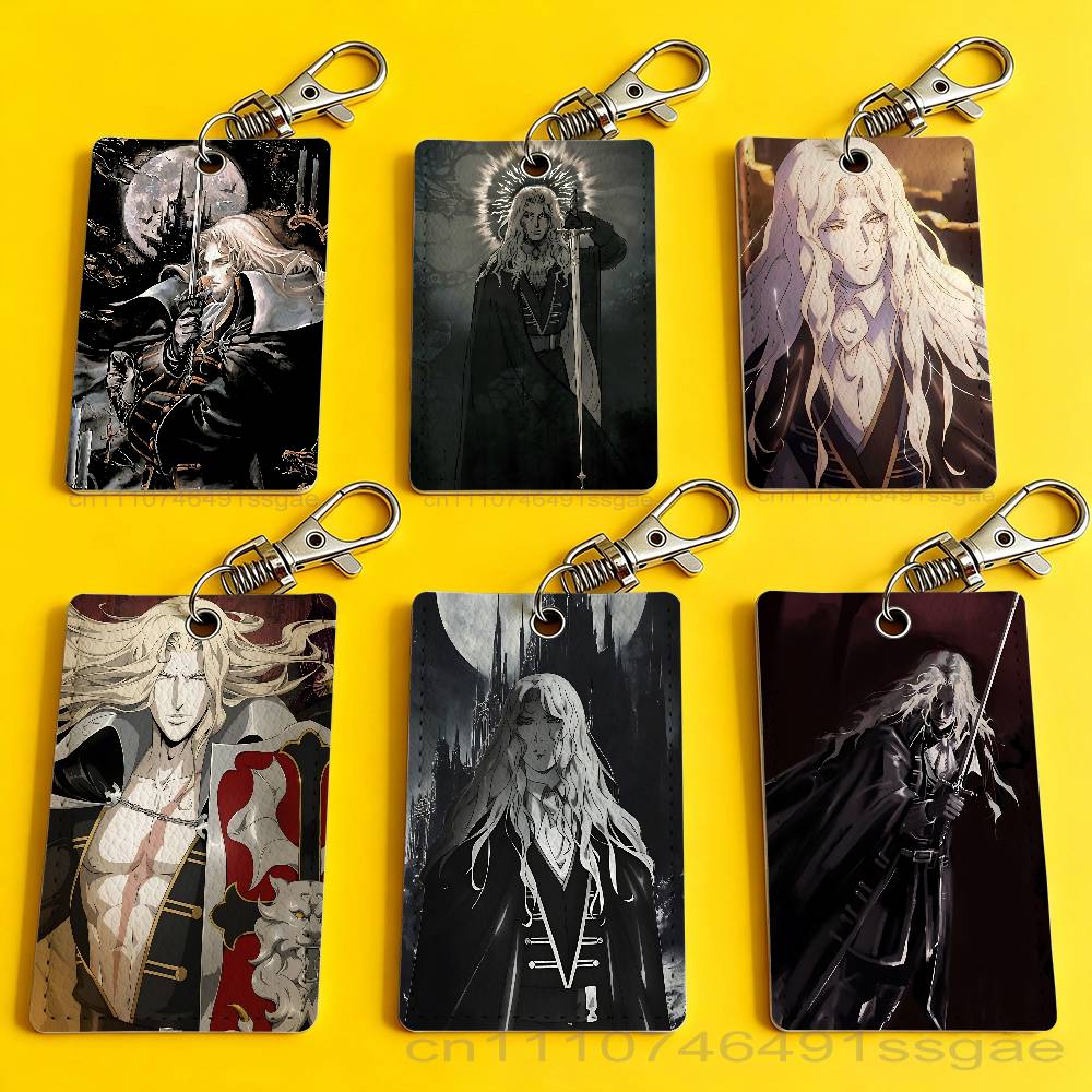 Leather Working - 게임 C-Castlevania Alucard 배지 홀더 은행용