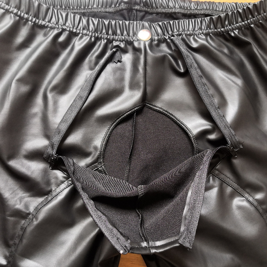 남성 반짝 이는 가짜 가죽 스타킹 바지 섹시한 PU 가 - Leather Work Pants 리뷰 및 가격