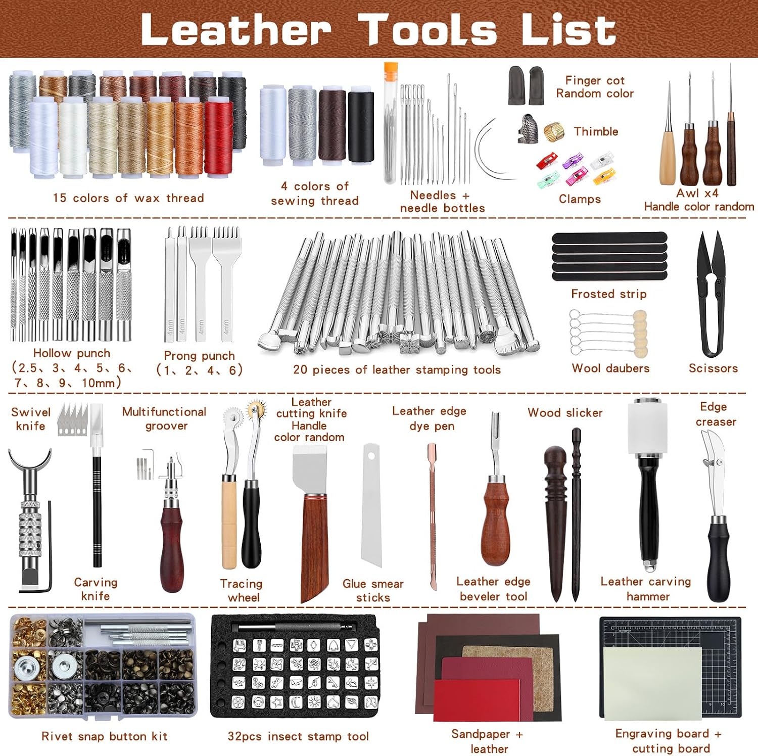 가죽 공예 도구 세트, 가죽 가공 키트, 맞춤형 핸드백 - Leather Working 리뷰 및 가격
