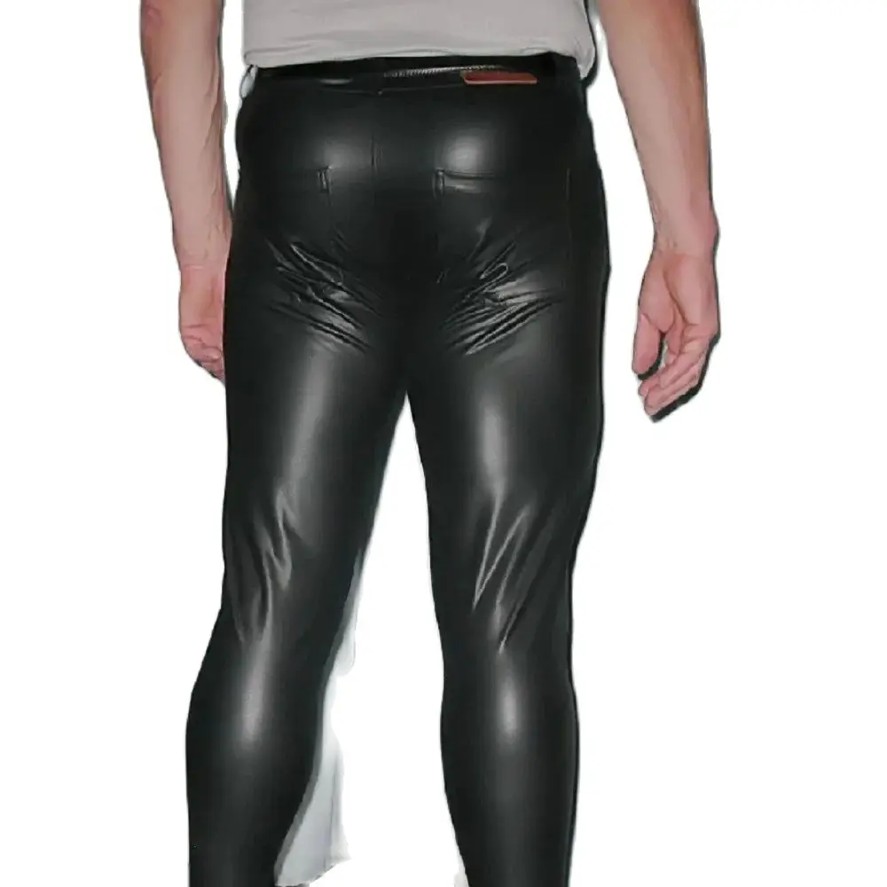 패션 스키니 청바지 섹시한 캐주얼 바지 남성 슬림 펜슬 - Leather Work Pants 리뷰 및 가격