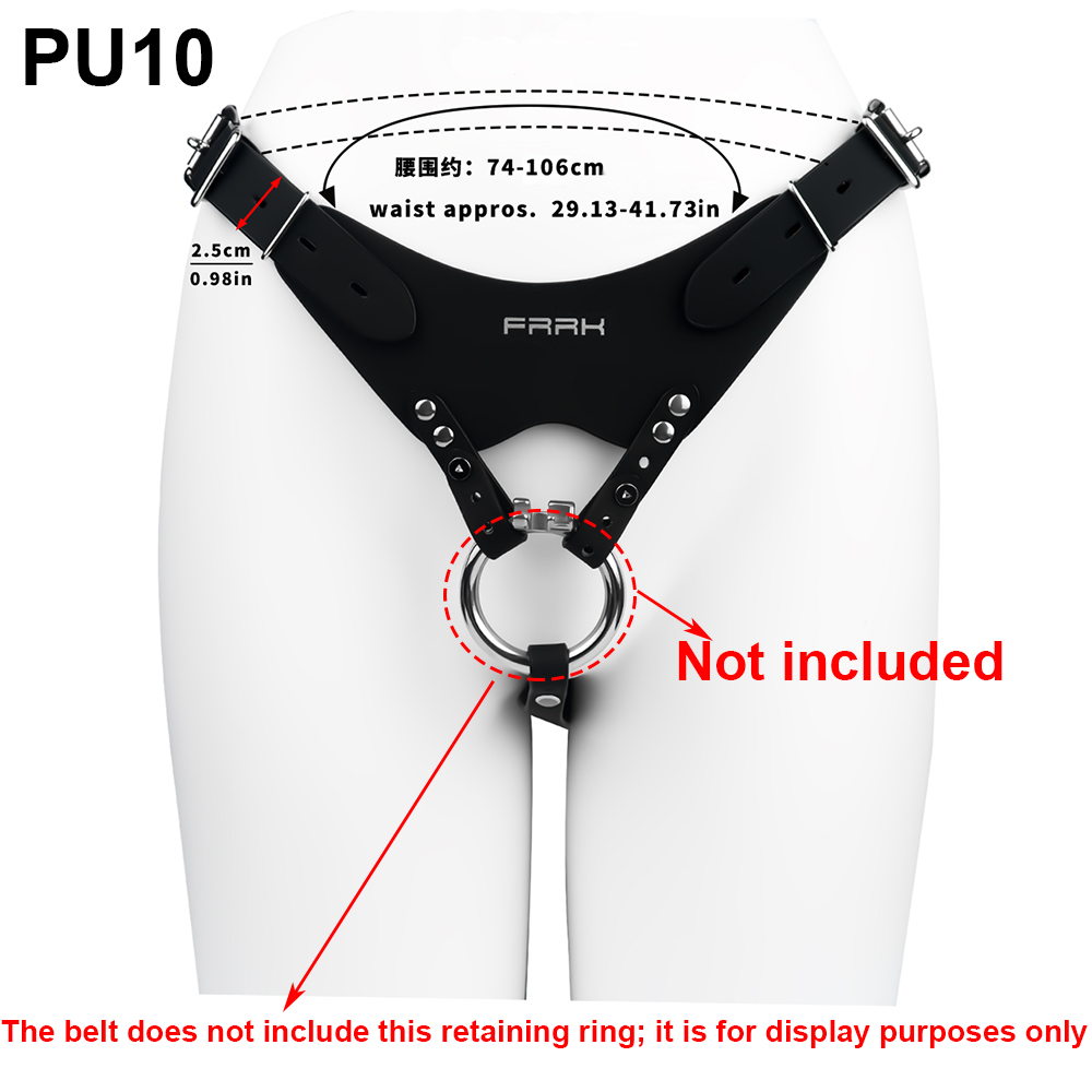 NSFU 블랙/레드 남성용 정조대 PU 소재 성기 잠금 - Leather Work Pants 리뷰 및 가격