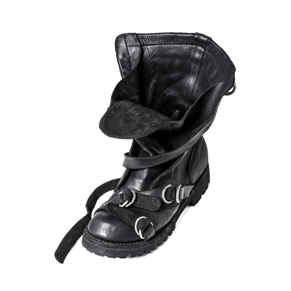 남성용 가죽 오토바이 부츠 펑크 레트로 두꺼운 밑창 미 - Leather X 리뷰 및 가격